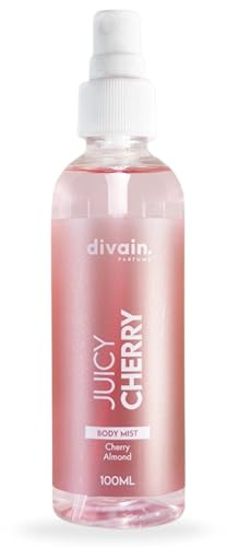 Brume Corporelle Orientale Florale 100ml | Audacieuse & Séductrice, avec Cerise Acide, Unisexe | Juicy Cherry Body Mist | divain.Parfums