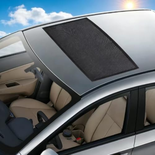 XIAOGUANGFADACAI Schiebedach Sonnenschutz für Hyundai Tuscon Hybrid 2022-2025, Insektenschutz Auto Dachfenster Moskitonetz Atmungsaktiv Camping Netz,100 * 65