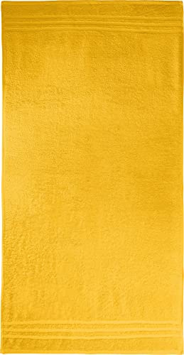 REDBEST Duschtuch New York gelb Größe 70x140 cm - leichte, weiche Qualität, saugstark, sehr strapazierfähig, 100% Baumwolle