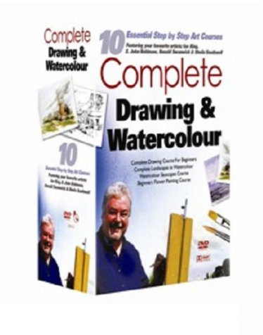 10 Essential Step by Step Art Courses: Complete Drawing and Watercolour