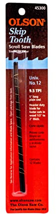 Olson SA4530 Skip Tooth Scroll Blades, Black