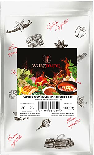 Paprika-Gewürzmix Ungarischer Art, Spießbraten - Gewürz Zigeuner Art. Rollbraten – Gewürz. Beutel 1000g. (1KG)