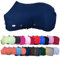 RL24 - Abschwitzdecke mit Kreuzgurt BASICLINE dunkelblau 125cm