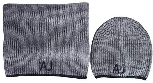 Armani Jeans Mütze und Schal Geschenk-Set – S937504 – Grau