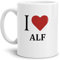 Tasse mit Spruch/Motiv/Design - Kaffeetasse Teetasse Mug Cup I Love Alf - Qualität Made in Germany