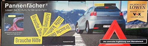 Pannenfächer für Autofahrer 5 Schilder