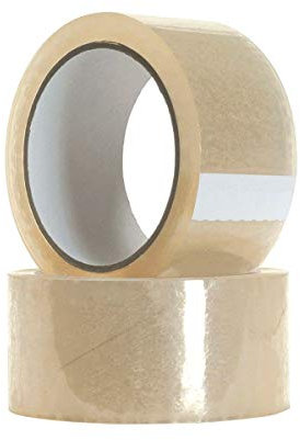 StickersLab - Nastro Adesivo per imballaggio trasparente silenzioso Polipropilene acrilico PPL - 66/132 mt x 50 mm (Scegli sotto il packaging - 50mm x 66MT (36 rotoli)