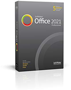 SoftMaker Office Professional 2021 für Windows, Mac und Linux|Professional|1 Gerät im Unternehmen / 5 Geräte im Haushalt|Perpetual|PC/Mac|Disc|Disc