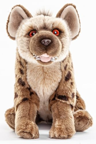 Uni-Toys - Hyäne, sitzend - 22 cm (Höhe) - Plüsch-Wildtier - Plüschtier, Kuscheltier