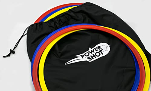 POWERSHOT® Koordinationsreifen, Koordinationsringe 12er Set - 45 cm, inkl. Tragetasche