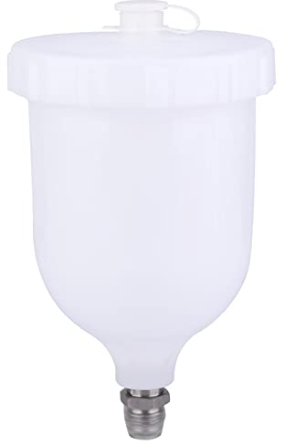 600ml Spray Gun Pot Gravity Feed Plastic Paint Cup for D-evilbiss GTI/T-EKNA Pro Pri FLG