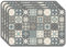 Panorama Salvamanteles Hidráulicos Azul 45x30 cm Pack de 4 - Mantel Individual en Vinilo - Tapetes para Mesa - Antimanchas y Lavables