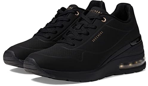 Skechers Million Air - Elevated Air, Scarpe da Ginnastica Donna, Nero, 41 EU