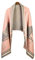 LA FERANI - Kashmir Damenschal Poncho 180x70cm Wollschal Pferd Muster Winter sanft Orange Rosa Umschlagtuch Umfang Mode Kaschmir Schal (Rosa)