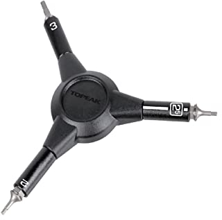 Topeak Innensechskant-Schlüssel Y-Hex Speed Wrench, 2/2.5/3 mm aus Aluminium und Edelstahl in der Farbe Schwarz, Maße:, 13,8x12x1,7 cm, 86 g, 15410071
