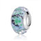 Nbsameng Breloque en Verre de Murano, Coupe Polygonale Charms pour Bracelets et Chaînes pour Femme, Charm en Argent à 925, Breloques Compatibles Pandora, Gnoce et Trollbeads,Floraison