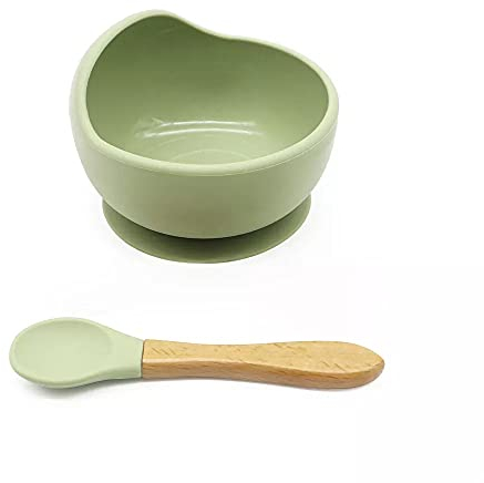 Gubby Gups® Rutschfeste Baby Breischale mit Saugnapf - BPA-freie Bowl Schüssel für Babynahrung, Baby Schüssel Set mit Saugnapf Teller Set, Geschirrset kinder, Mikrowellengeschirr