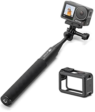 DJI Osmo Action 3 Standard-Combo - Action-Cam mit 4K HDR und superweitem Sichtfeld, 10-Bit Farbtiefe, HorizonSteady, wasserdicht & Osmo Action 3 Verlängerungsstabset (1,5 m)