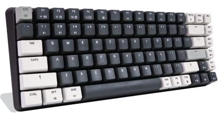 Azio Cascade Mechanical Keyboard, Backlit RGB, Hotswap Switches and Keycaps, Wired USB-C or Bluetooth Wireless Connection (Gateron Brown Switches) (Galaxy Dark 75)