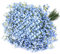 Uhky Künstliche Schleierkränze, 6 Stück, fühlen sich echt an, für Hochzeit, Party, DIY-Kranz, Blumenarrangement, Heimdekoration (blau)