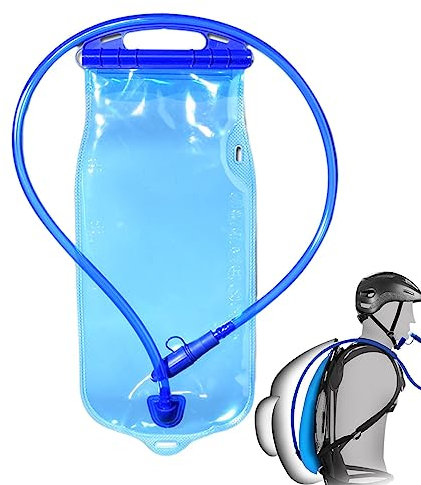 2L Trinkblase Trinkbeutel Wasserbeutel Für Rucksack Sport Trinkrucksack Auslaufsicher Wasserbehälter BPA-Frei Wasserblase Für Rucksack Trinksack Mit Trinkschlauch Für Outdoor Sport, Radfahren