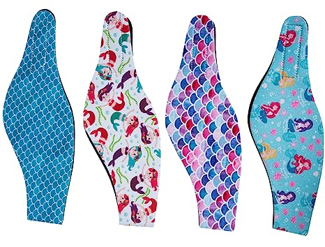 Garneck 4 Stück Schwimmende Kopfbedeckung Ohrbanditen-schwimmstirnband Yoga-stirnband Dusch-ohrband Haarschutz Zum Schwimmen Ohr Stirnband Für Kinder Kleinkind Einstellbar Schwimmbad Gummi