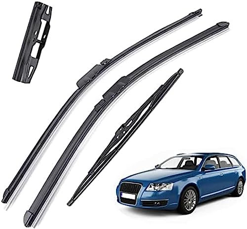 Scheibenwischerblätter für die Windschutzscheibe, für Audi A6 C6 4F 2004–2011, Scheibenwischer vorne und hinten, 2005 2006 2007 2008 2009 2010