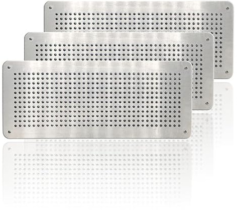 Air Brick Cover for Pest Proofing – Rat/Mouse Prevention Air Vent Cover – Aluminium Alloy Cover to Stop Rodents & pests Entering Property – for Internal or External use (Pack of 3, 100 X 250mm)