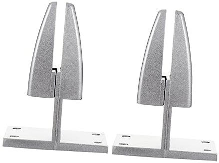Ciieeo 2 x Schreibtisch-Lünetten-Clips, Trennwand, Trennwand, Trennwände, Sichtschutz, Schreibtisch-Clips, Metallständer, Schreibtisch-Trennwand, Clip, Glas, Aluminiumlegierung, Möbel