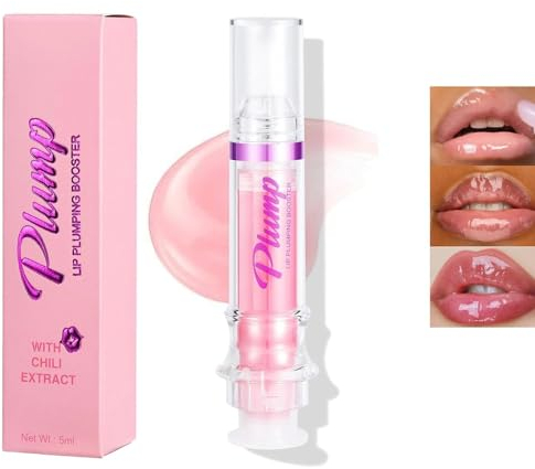 Keiko Plump Serum,Keiko Lip Plumper,Lip Gloss,Plump Lip Plumping Booster,Lip Plumper Booster Gloss,Plumping Lip Oil With Chili Extract,Lip Plumping Booster Plump,Ultra-Hydrating & Nourishing (1#)