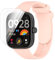 GIOPUEY Cinturini Compatibile con Redmi Watch 4, [2 in 1] TPU Silicone Cinturino + 3 Pezzi Pellicola Protettiva, [Resistente all'Usura] [Traspirante] - Pink