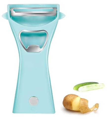 5 in 1 Potato Peeler, Y-Shaped Stainless Steel Rotary Vegetable Peeler for Kitchen Fruits Orange Carrots Eggplant, Mango Cucumber Etc