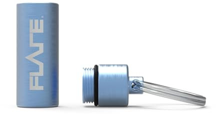FLARE AUDIO Kapsel hellblau – robustes, leichtes Aluminium, wasserdicht, Schlüsselanhänger, hellblau, S