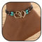 Jovono Boho-Fußkettchen in Herzform, mehrlagiges Türkis, Armband, Perlen, verstellbares Fußkettchen-Set für Damen und Mädchen (B)