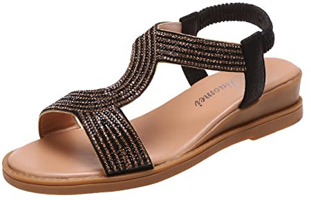 Sandali Camper Donna Sandali Donna Comodi Pianta Larga Ciabattina Donna Estive Ciabatte Alte Sandali Eleganti Donna Ciabatte Zeppa Pelle Ciabatte Ortopediche Donna Infradito