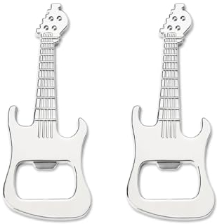 HSIXHAF 2 pcs Gitarre Flaschenöffner mit Magnet,Musikliebhaber Bier für männer Flaschenöffner Musik Party Flaschenöffner Metall Musik Geschenke Kann zur einfachenLagerung am Kühlschrank