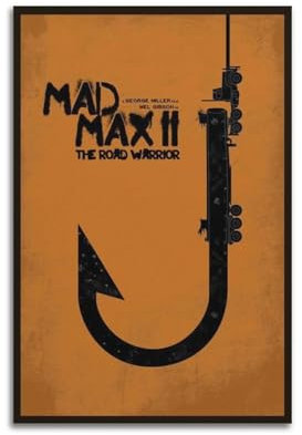 KSOXDAITIP Mad Max 2 Filmposter, dekoratives Gemälde, Leinwand, Wandposter und Kunstdruck, moderne Familienschlafzimmer-Dekoration, Poster, 20 x 30 cm