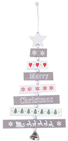 YENVWG Baumschmuck aus natürlichem Holz für das neue Jahr 2020, Weihnachtsdekoration, hängende Party, Heimdekoration