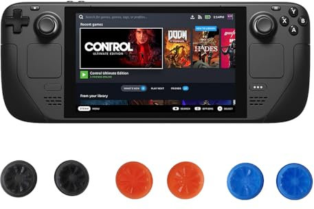 para Steam Deck OLED, Tapa Basculante, Tapa Basculante para Joystick De Cubierta, Tapa Basculante Elevada, Tapa De Protección Antideslizante (Naranja)