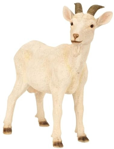 Geschenkestadl Ziege Ziegenfigur Tierfigur groß 48cm Tier Garten Bauernhof Hof Dekoration Deko