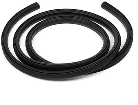 Eawfgtuw Repuesto de sello de puerta de lavavajillas, junta de goma negra, a prueba de fugas, de larga duración, fácil de instalar, accesorio para electrodomésticos de cocina