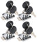 Tnfeeon Box Briefing del Gabinetto Zink -leichtmetalschublessschloss con Tasti Set per il Cassetto Dell'armadio, 4 Accessori per le Cassette di Lettere Impostate