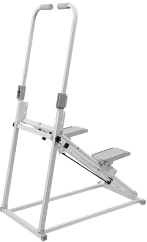 HUOMMGS Treppensteiger Fitnessgerät Klappbar Treppenstepper mit 3 Stufen Einstellbare Neigung Vertikale Klettermaschine mit Handläufe Bis 100KG Climber Maschine für Wohnzimmern, Schlafzimmern