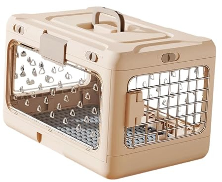 LOVIVER Jaula Plegable para Cachorros, Jaula de Viaje para Gatos, Perrera portátil para Perros pequeños, Rosa Claro