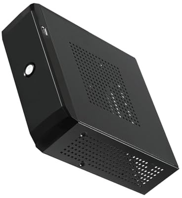 SUIOPPYUW Trendy Compact Computer Case Chassis For Gaming With Enhanced USB Connectivity And Mini For Space Saving Home Theater Metal Full Aluminum Power Supply, M01, 19x20.5x6cm