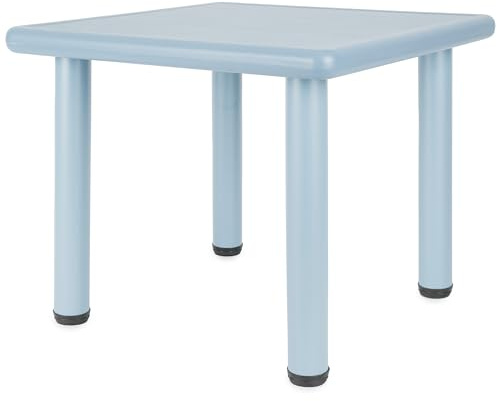 Bieco Kindertisch Groß Hazy Blue 62x 62x 52 cm | Kinder Tisch | Gartentisch Kunststoff | Gartenmöbel Outdoor | Gartenmöbel Outdoor Plastik Tisch