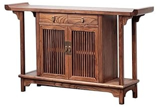 loeusjfnr Table de Canapé Foyer Étroite Armoire de Porche Style Chinois, Table en Bois, Meubles Zen d'entrée
