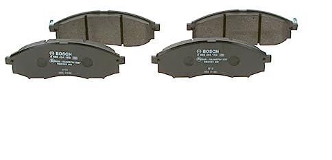 Bosch BP1063 - Brake Pads Car Front Axle - 1 Set of 4 Pads | Bosch Quality - Reduced Noise and Dust - ECE-R90 Certified - Copper-Free