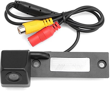 HD Auto Rückfahrkamera Einparkkamera Rückfahrsystem Einparkhilfe Kompatibel mit V W Caddy/B5 3B/B6 3C Kombi/Sagitar/Transporter T5 Caravell/Golf/Mogotan/Skoda Superb/Polo/Bora/Phaeton (NO.02298)