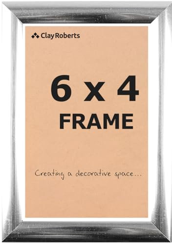 Picture Frame 6 x 4, Silver, Freestanding and Wall Mountable, 10 x 15 cm, 6x4 Picture Frames, Silver 6x4 Photo Frames, 4x6 Photo Collage Gallery Display